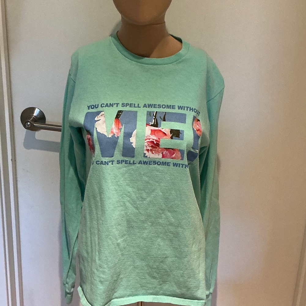 Taylor Swift Mint Green Long Sleeve Tee